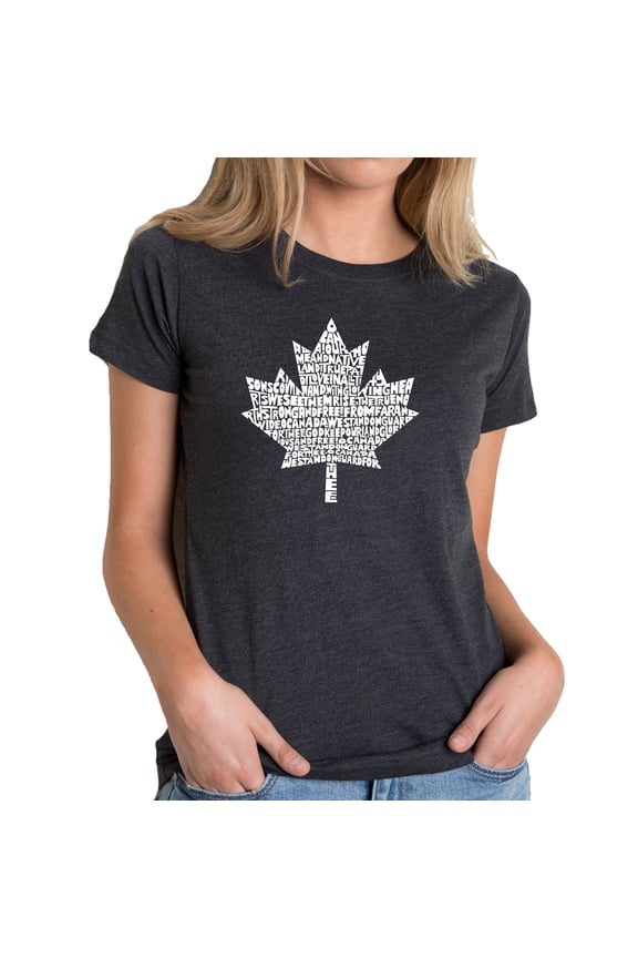 Women's Premium Blend Word Art T-shirt - CANADIAN NATIONAL ANTHEM