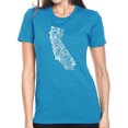 thumbnail image 1 of LA Pop Art Women's Premium Blend Word Art T-shirt - California State, 1 of 2
