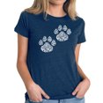 thumbnail image 1 of LA Pop Art Women's Premium Blend Word Art T-shirt - Cat Mom, 1 of 2