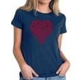 thumbnail image 1 of LA Pop Art Women's Premium Blend Word Art T-shirt - Crazy Little Thing Called Love, 1 of 2