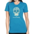 thumbnail image 1 of LA Pop Art Women's Premium Blend Word Art T-shirt - Dia De Los Muertos, 1 of 2