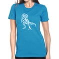 thumbnail image 1 of LA Pop Art Women's Premium Blend Word Art T-shirt - Dino Pics, 1 of 2