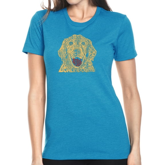 LA Pop Art Women's Premium Blend Word Art T-shirt - Dog