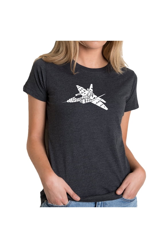 Women's Premium Blend Word Art T-shirt - FIGHTER JET - NEED FOR SPEED