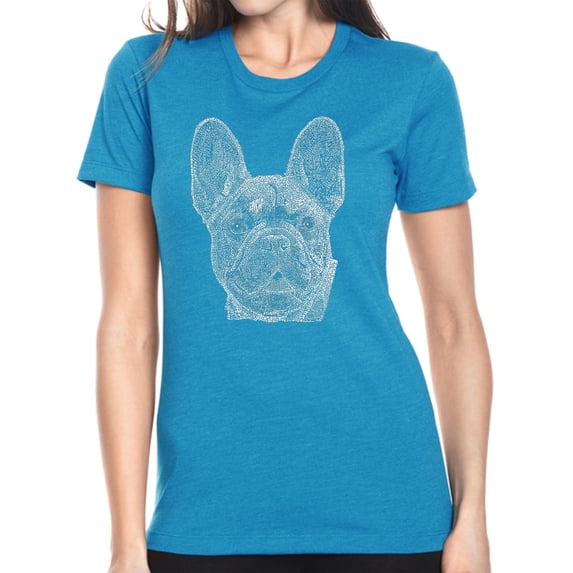 LA Pop Art Women's Premium Blend Word Art T-shirt - French Bulldog