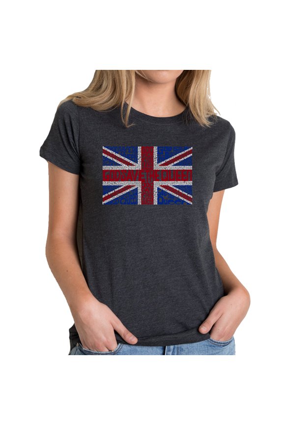 Women's Premium Blend Word Art T-shirt - God Save The Queen