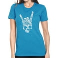 thumbnail image 1 of LA Pop Art Women's Premium Blend Word Art T-shirt - Heavy Metal Genres, 1 of 2