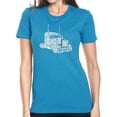 thumbnail image 1 of LA Pop Art Women's Premium Blend Word Art T-shirt - KEEP ON TRUCKIN', 1 of 2