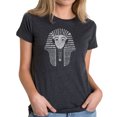 thumbnail image 1 of LA Pop Art Women's Premium Blend Word Art T-shirt - KING TUT, 1 of 2