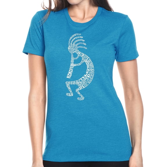 LA Pop Art Women's Premium Blend Word Art T-shirt - Kokopelli