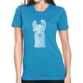 thumbnail image 1 of LA Pop Art Women's Premium Blend Word Art T-shirt - Llama, 1 of 2