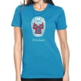 thumbnail image 1 of LA Pop Art Women's Premium Blend Word Art T-shirt - MEXICAN WRESTLING MASK, 1 of 2