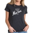 thumbnail image 1 of LA Pop Art Women's Premium Blend Word Art T-shirt - Martini, 1 of 2