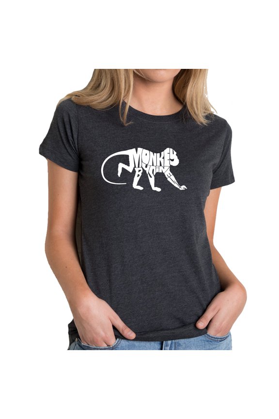 Women's Premium Blend Word Art T-shirt - Monkey Business