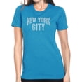 thumbnail image 1 of LA Pop Art Women's Premium Blend Word Art T-shirt - NYC NEIGHBORHOODS, 1 of 2