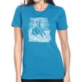 thumbnail image 1 of LA Pop Art Women's Premium Blend Word Art T-shirt - POPULAR HORSE BREEDS, 1 of 2