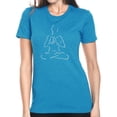 thumbnail image 1 of LA Pop Art Women's Premium Blend Word Art T-shirt - POPULAR YOGA POSES, 1 of 2