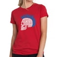 thumbnail image 1 of LA Pop Art Women's Premium Blend Word Art T-shirt - Punk Mohawk, 1 of 2