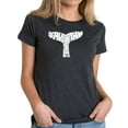 thumbnail image 1 of LA Pop Art Women's Premium Blend Word Art T-shirt - SAVE THE WHALES, 1 of 2