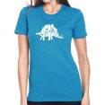 thumbnail image 1 of LA Pop Art Women's Premium Blend Word Art T-shirt - STEGOSAURUS, 1 of 2