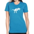 thumbnail image 1 of LA Pop Art Women's Premium Blend Word Art T-shirt - TYRANNOSAURUS REX, 1 of 2