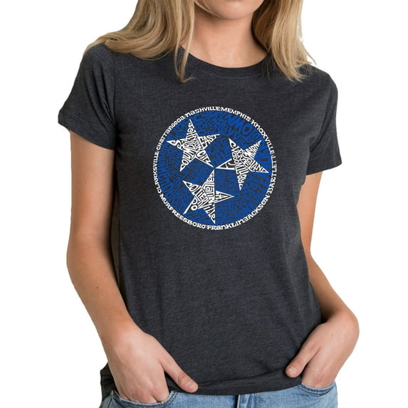 LA Pop Art Women's Premium Blend Word Art T-shirt - Tennessee Tristar