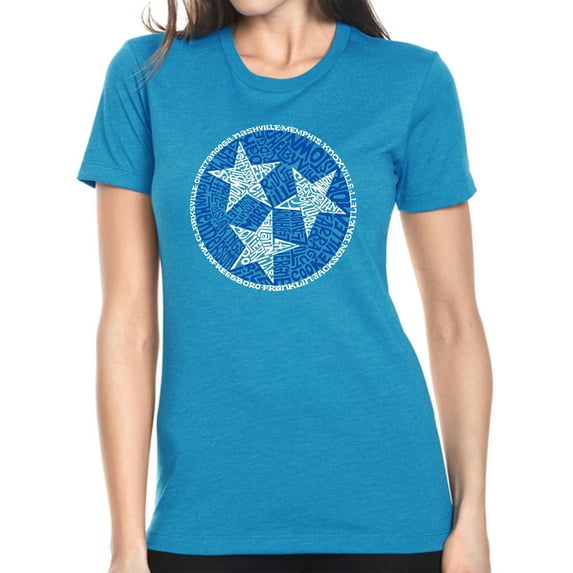 LA Pop Art Women's Premium Blend Word Art T-shirt - Tennessee Tristar