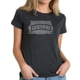 thumbnail image 1 of LA Pop Art Women's Premium Blend Word Art T-shirt - The US Ranger Creed, 1 of 2