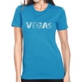 thumbnail image 1 of LA Pop Art Women's Premium Blend Word Art T-shirt - VEGAS, 1 of 2