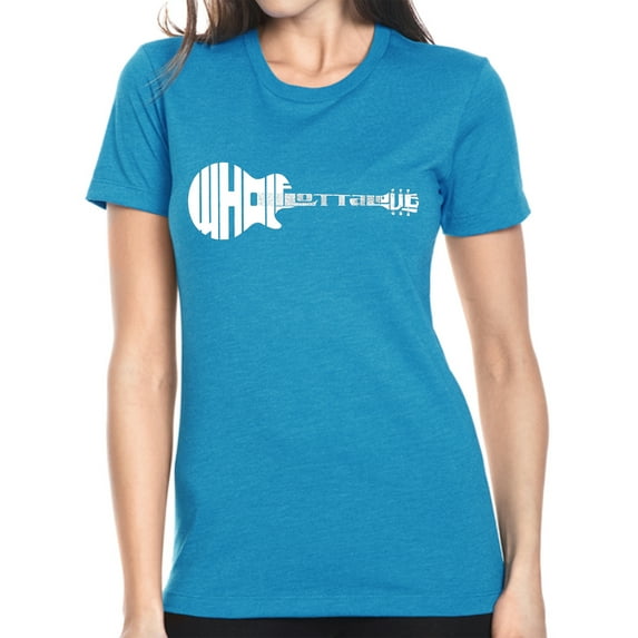 LA Pop Art Women's Premium Blend Word Art T-shirt - Whole Lotta Love