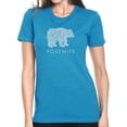 thumbnail image 1 of LA Pop Art Women's Premium Blend Word Art T-shirt - Yosemite Bear, 1 of 2