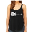 thumbnail image 1 of LA Pop Art Women's Premium Word Art Flowy Tank Top - All You Need Is Love, 1 of 2