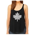 thumbnail image 1 of LA Pop Art Women's Premium Word Art Flowy Tank Top - CANADIAN NATIONAL ANTHEM, 1 of 2