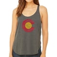 thumbnail image 1 of LA Pop Art Women's Premium Word Art Flowy Tank Top - Colorado, 1 of 2