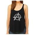 thumbnail image 1 of LA Pop Art Women's Premium Word Art Flowy Tank Top - GREAT ALL TIME PUNK SONGS, 1 of 2
