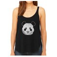 thumbnail image 1 of LA Pop Art Women's Premium Word Art Flowy Tank Top - Panda, 1 of 2