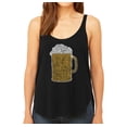 thumbnail image 1 of LA Pop Art Women's Premium Word Art Flowy Tank Top - Slang Terms for Being Wasted, 1 of 2
