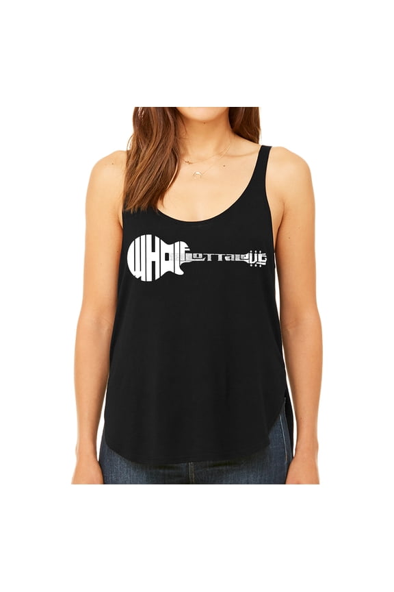 Women's Premium Word Art Flowy Tank Top - Whole Lotta Love