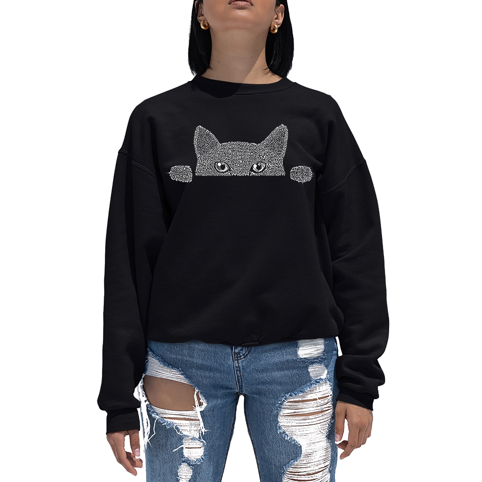 Peeking cat cheap sweatshirt