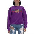 thumbnail image 1 of LA Pop Art Women's Word Art Crewneck Sweatshirt - Zion - One Love, 1 of 2