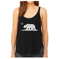 thumbnail image 1 of LA Pop Art Women's Word Art Flowy Tank Top - California Dreamin, 1 of 2