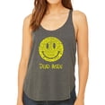 thumbnail image 1 of LA Pop Art Women's Word Art Flowy Tank Top - Dead Inside Smile, 1 of 2