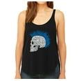 thumbnail image 1 of LA Pop Art Women's Word Art Flowy Tank Top - Punk Mohawk, 1 of 2