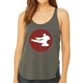 thumbnail image 1 of LA Pop Art Women's Word Art Flowy Tank Top - Types of Martial Arts, 1 of 2