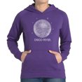 thumbnail image 1 of LA Pop Art Women's Word Art Hooded Sweatshirt -Disco Ball, 1 of 2