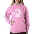 thumbnail image 1 of LA Pop Art Women's Word Art Hooded Sweatshirt -Dog Mom, 1 of 2