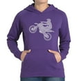 thumbnail image 1 of LA Pop Art Women's Word Art Hooded Sweatshirt -Freestyle Motocross - FMX, 1 of 2