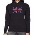 thumbnail image 1 of LA Pop Art Women's Word Art Hooded Sweatshirt -God Save The Queen, 1 of 2