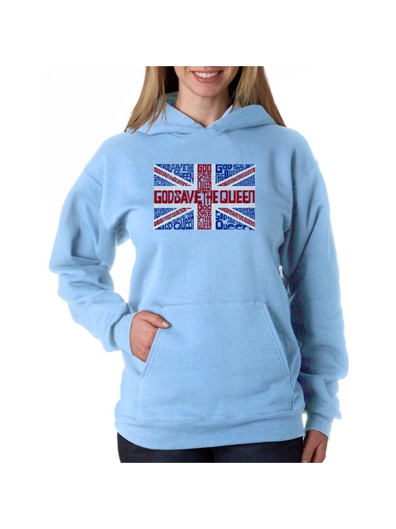 Women's Word Art Hooded Sweatshirt -God Save The Queen