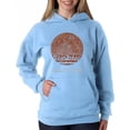thumbnail image 1 of LA Pop Art Women's Word Art Hooded Sweatshirt -Occupy Mars, 1 of 2
